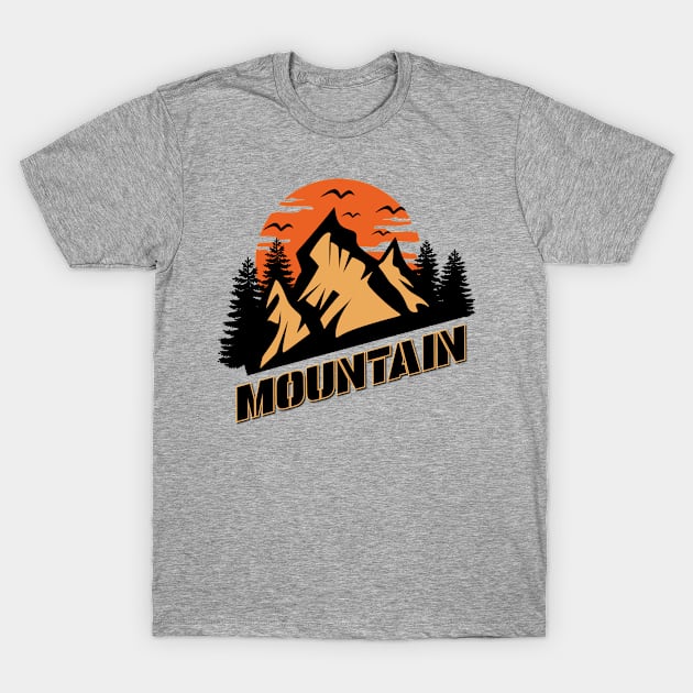 Mountain-Hiking T-Shirt by CreatenewARTees